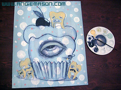 'The Addiction' Beginning painting process progressing and yet some more....