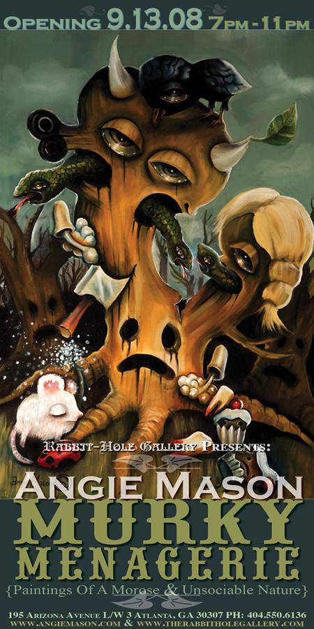 ANGIE MASON : MURKY MENAGERIE SOLO SHOW 9.13.08