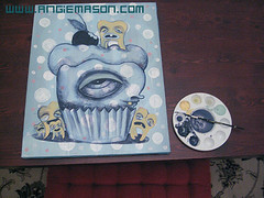 'The Addiction' Beginning painting process progressing and even still some more....To be continued.