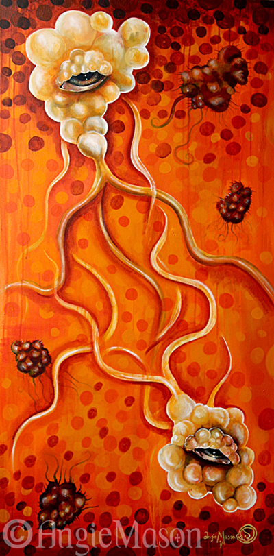 'Infestation Entanglement (the Germs are winning it seems)' ©Angie Mason 2007