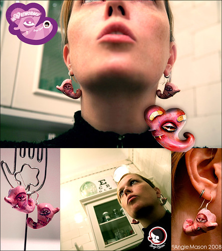 HEARTwOrms Earrings ©ANgie Mason 2008