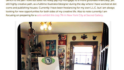 Art Star Craft Bazaar Vendor Spotlight Interview via Art Star Blog :D