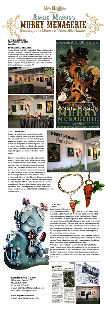 Murky Menagerie PRESS PAGE