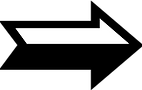 Black and White Right Arrow