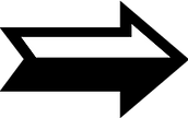Black and White Right Arrow