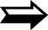 Black and White Right Arrow
