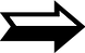 Black and White Right Arrow