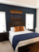 Terracotta & Blue Bedroom | DIONE Interiors | Vacation Rental Design & Decor | Afrofusion Interiors