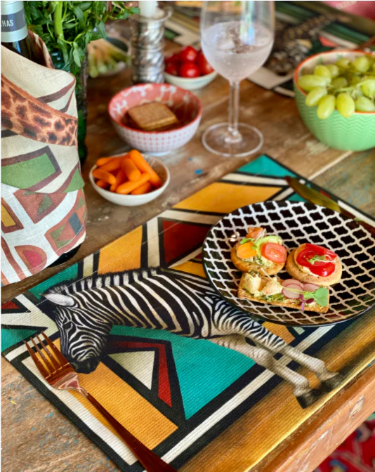 Ndebele Recycled Placemats | DIONE Afrofusion Interiors