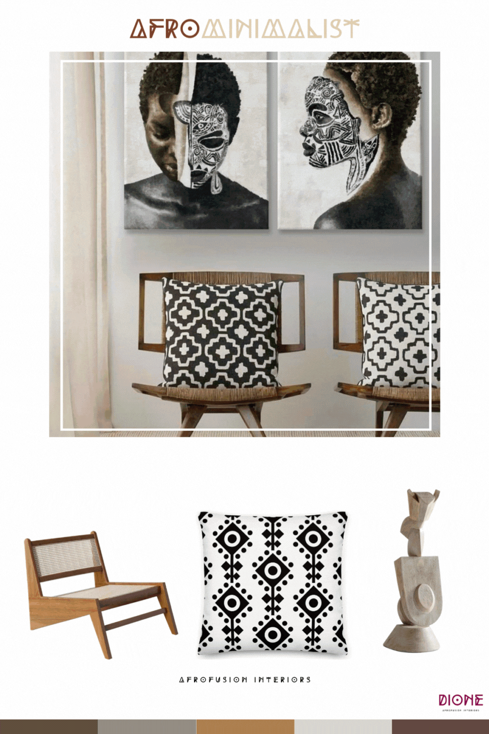 DIONE | Afrofusion Interiors - Shop the Look