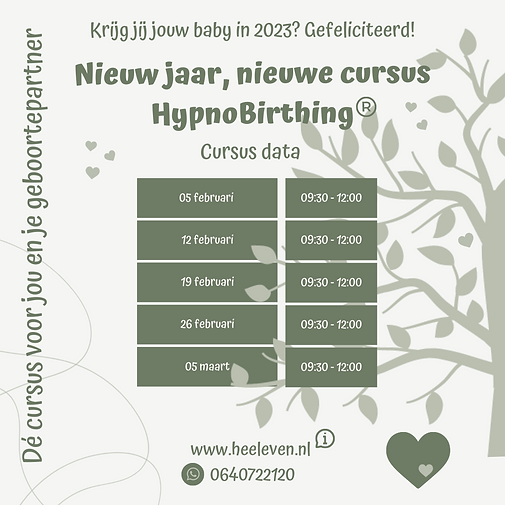 Zwangerschapscursus HypnoBirthing Terneuzen Sluis Oostburg Hulst Zeeuws- Vlaanderen Zeeland 