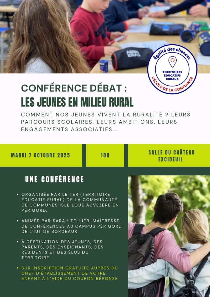 🤝Collaboration / Conférence de Sarah Tellier, Maîtresse de conférences en sciences de l’éducation et de la formation