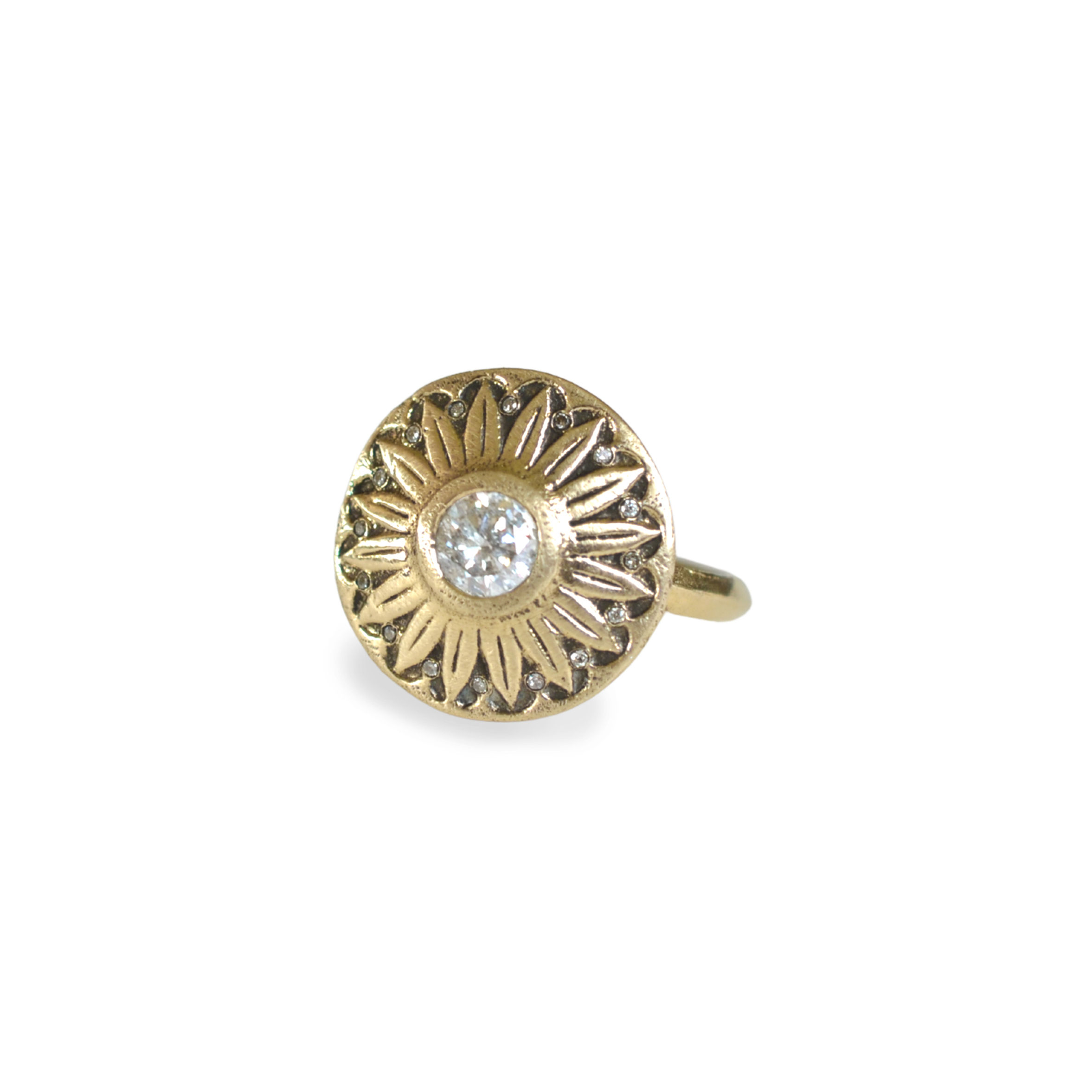 Daisy Door Diamond Ring