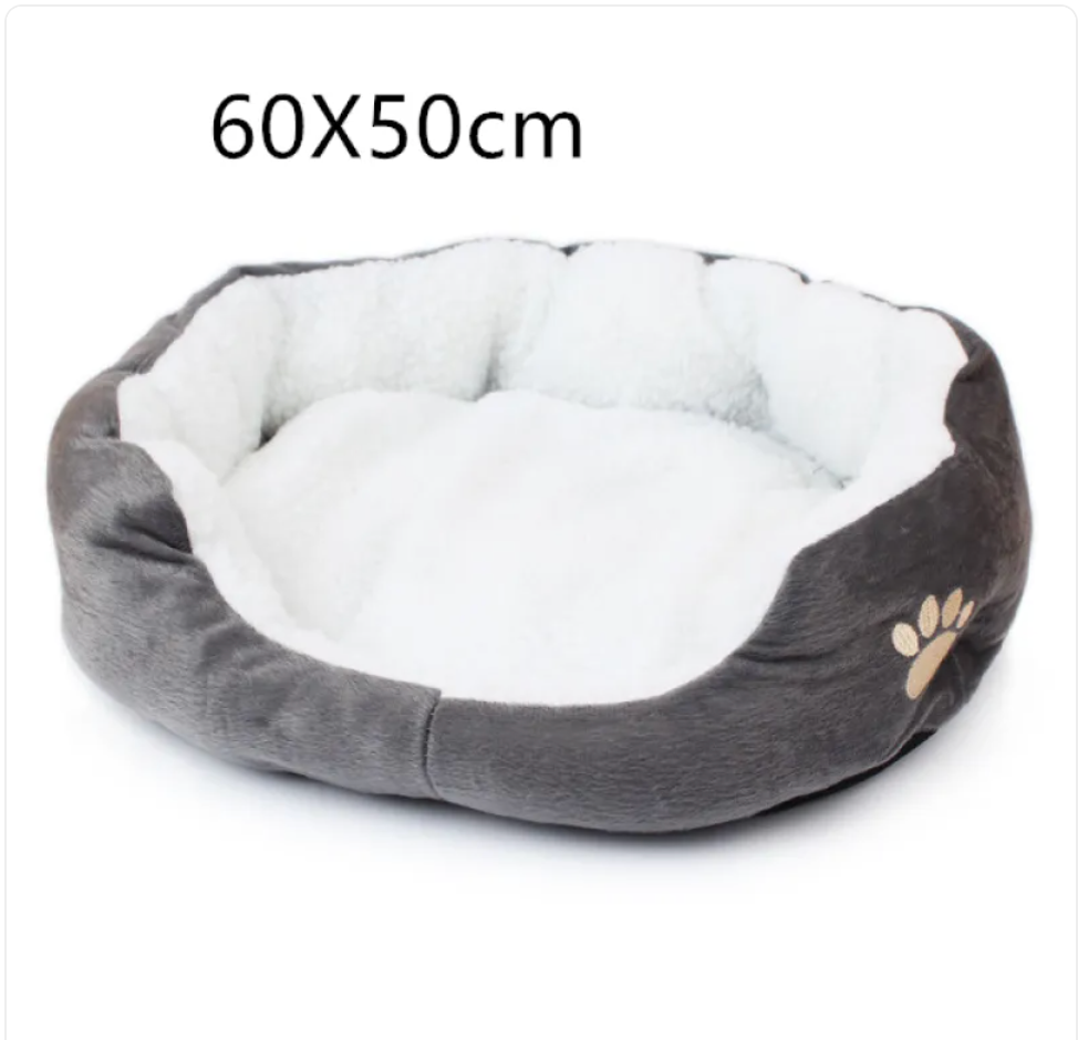 Thumbnail: Cozy Round Pet Bed – Soft Plush for Cats & Small Dogs
