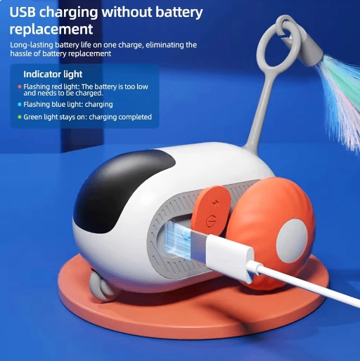 Thumbnail: Smart Interactive Cat Toy Car with Rolling Ball