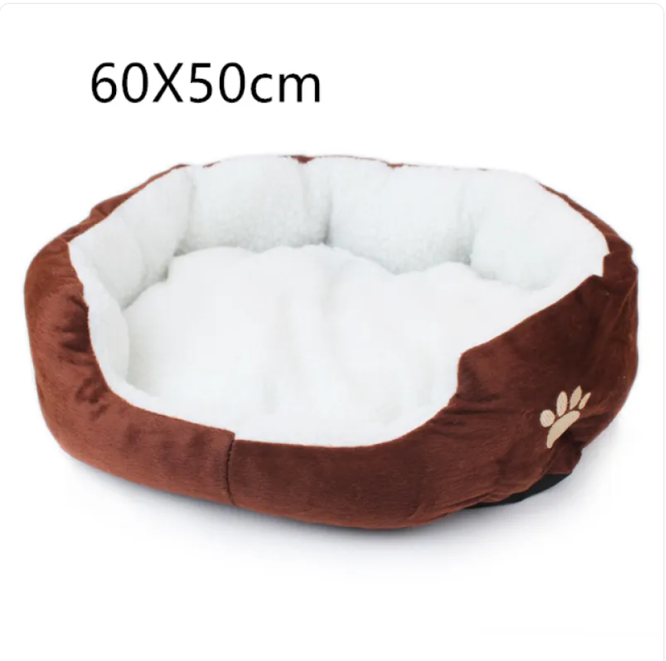 Thumbnail: Cozy Round Pet Bed – Soft Plush for Cats & Small Dogs