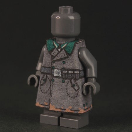 Miniature : WW2 German Kradmantel Rubber Motorcycle Coat