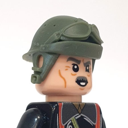 French Model 1935 Tanker Armored Vehicle Helmet with Goggles
