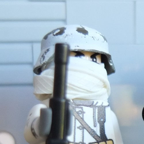 Thumbnail: WW2 Chipped German Winter Stahlhelm