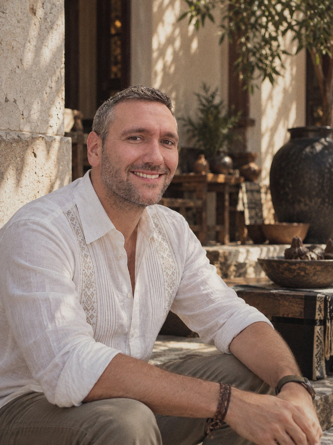 Portrait de Guy Cornaille, fondateur de Raíces y Co., à Oaxaca