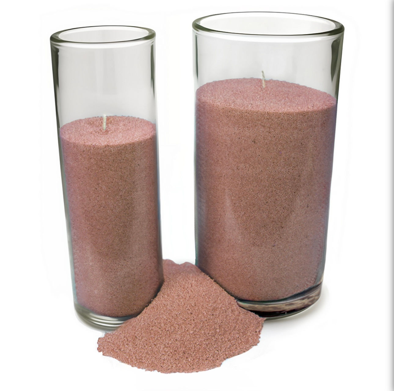 Dusty Rose Sand Candle