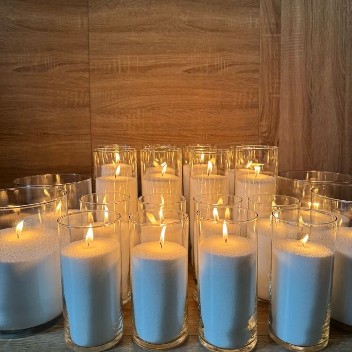 Thumbnail: Table Candles: 
Sizes: 6", 7", 9"