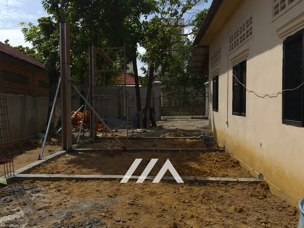 foundation to build a villa in siem reap