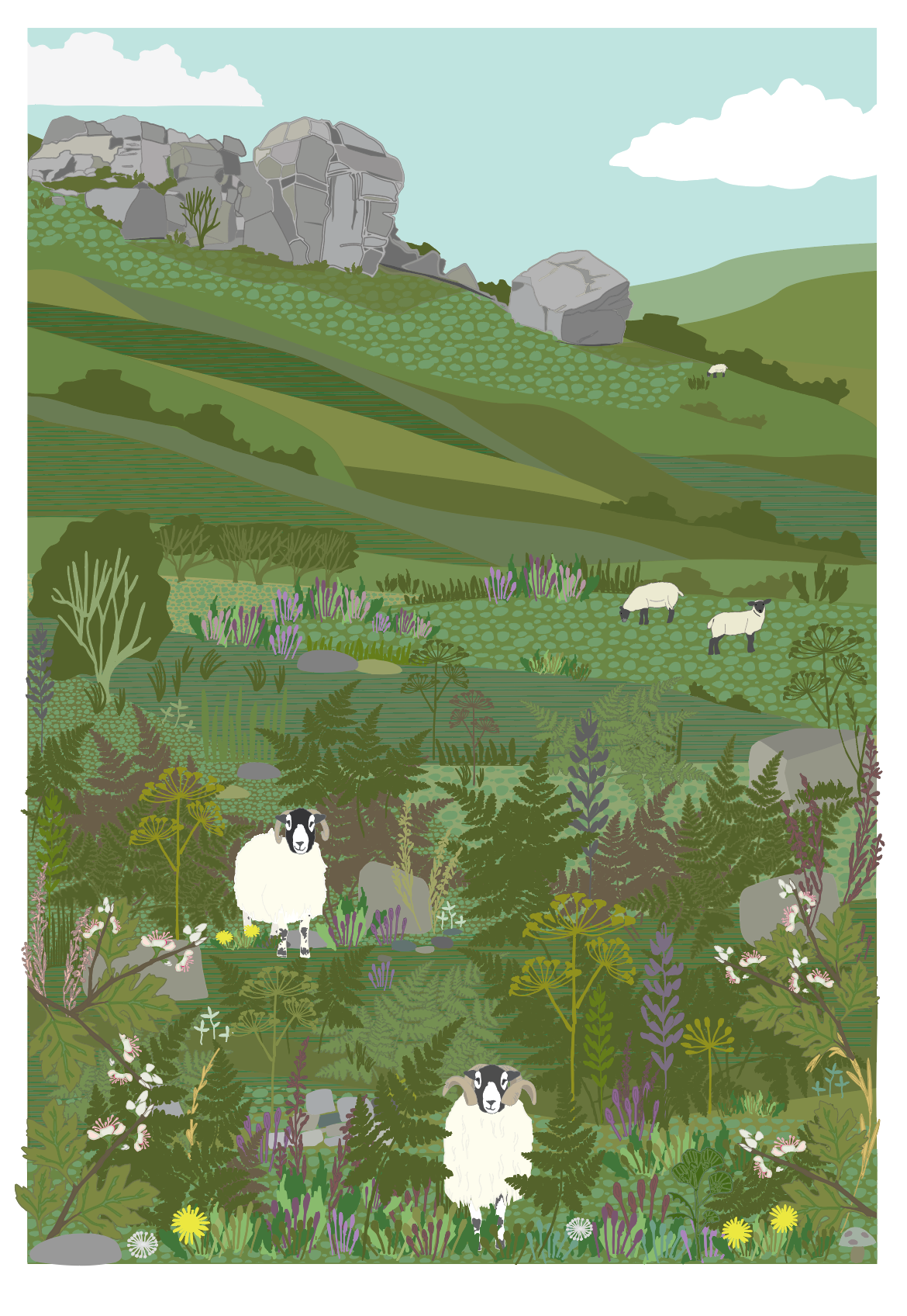 Print Only Ilkley Moor Baa T'at