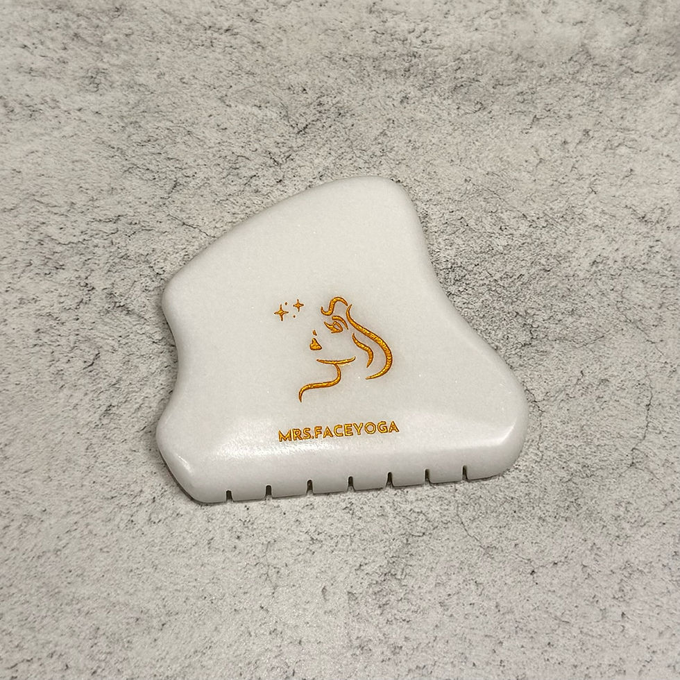 Miniaturbild: Gua-Sha Stein - Weiße Jade