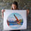 Thumbnail: Lake Wānaka in Flight Print