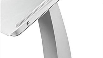 iPad Podium Stand, Locking Enclosure, Ledge for Speaker's Notes, Power Cable - S