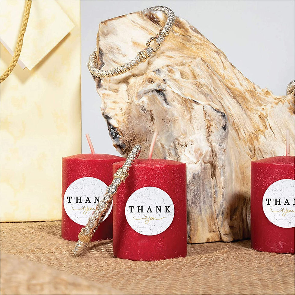 Thank You Label Sticker 1.5"