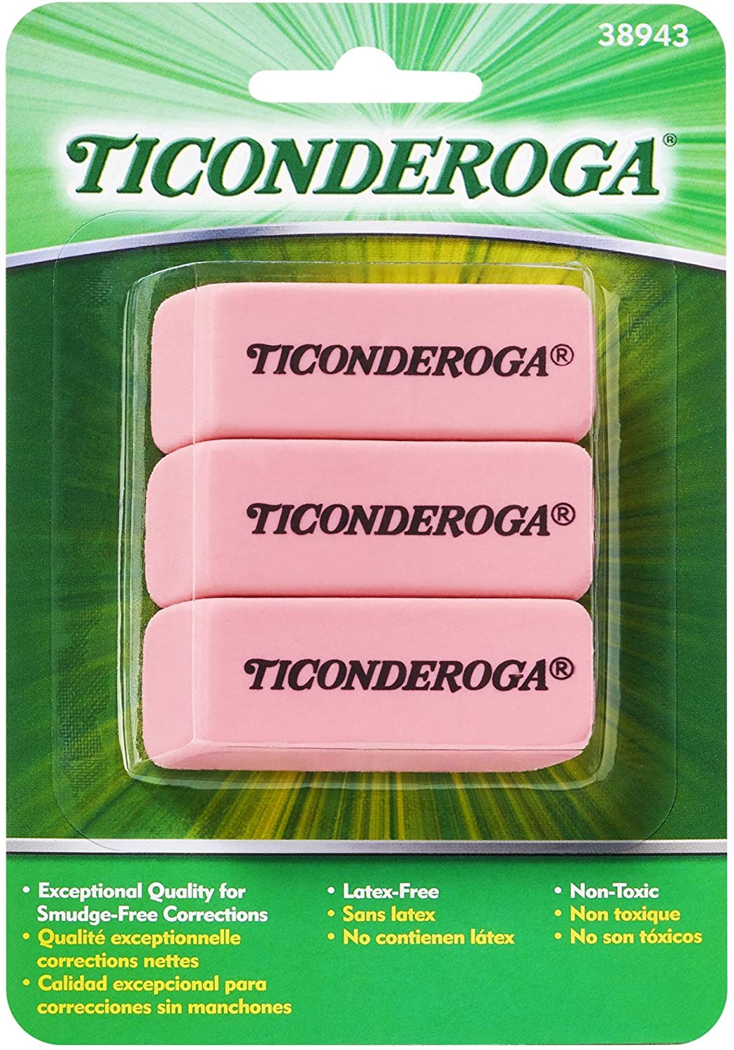 TICONDEROGA Pink Carnation Erasers