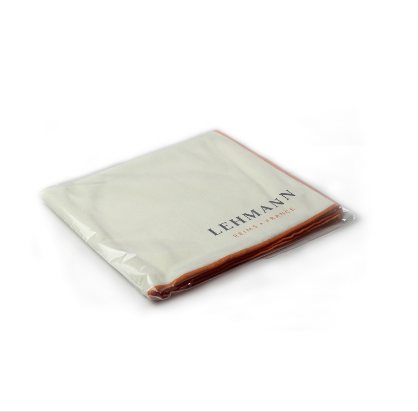 Thumbnail: Poleerdoek micro-fiber Lehmann voor Champagneglazen oppoetsen glanzend maken by Bubbliez.nl
