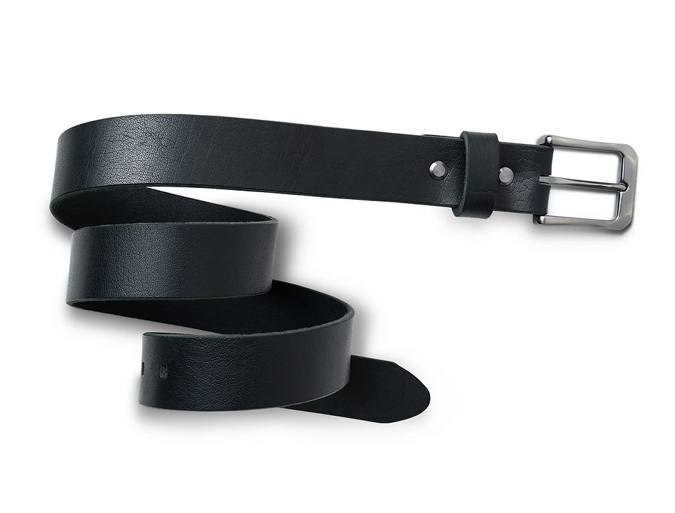 BLCO® Leather Belt rolled up, showcasing premium leather and seamless finishing details.
