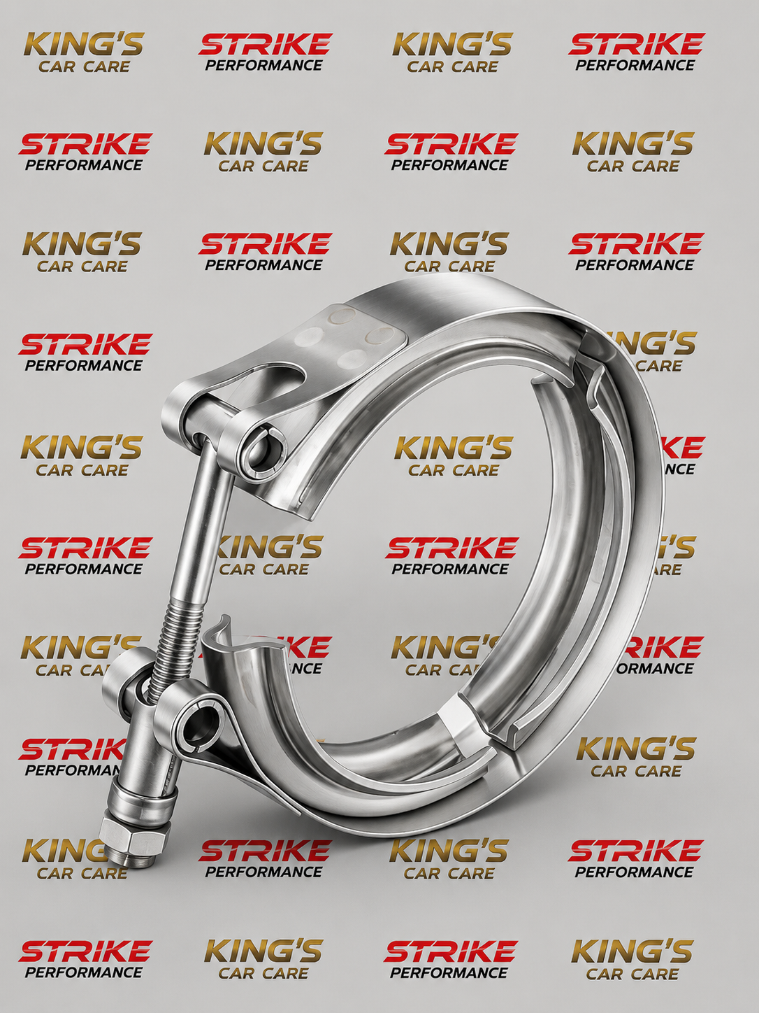 2.0 Inch V Band Clamp with Flange Male Female Stainless Steel Sliver