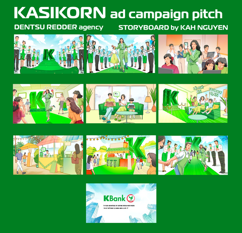 KASIKORN BANK Storyboard - DENTSU REDDER Agency Ad campaign pitch
