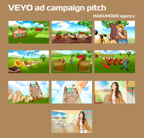 VEYO Storyboard -  HAKUHODO Agency Ad Campaign