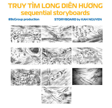 TRUY TÌM LONG DIÊN HƯƠNG storyboards - DƯƠNG MINH CHIẾN & 89s GROUP production