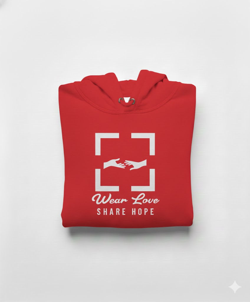 Thumbnail: Embroidered/Print Hoodie - White Emblem