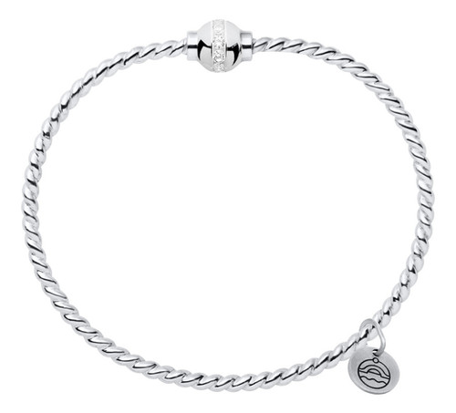 Authentic Le Stage Cape Cod Twisted Cubic Zirconia Bracelet