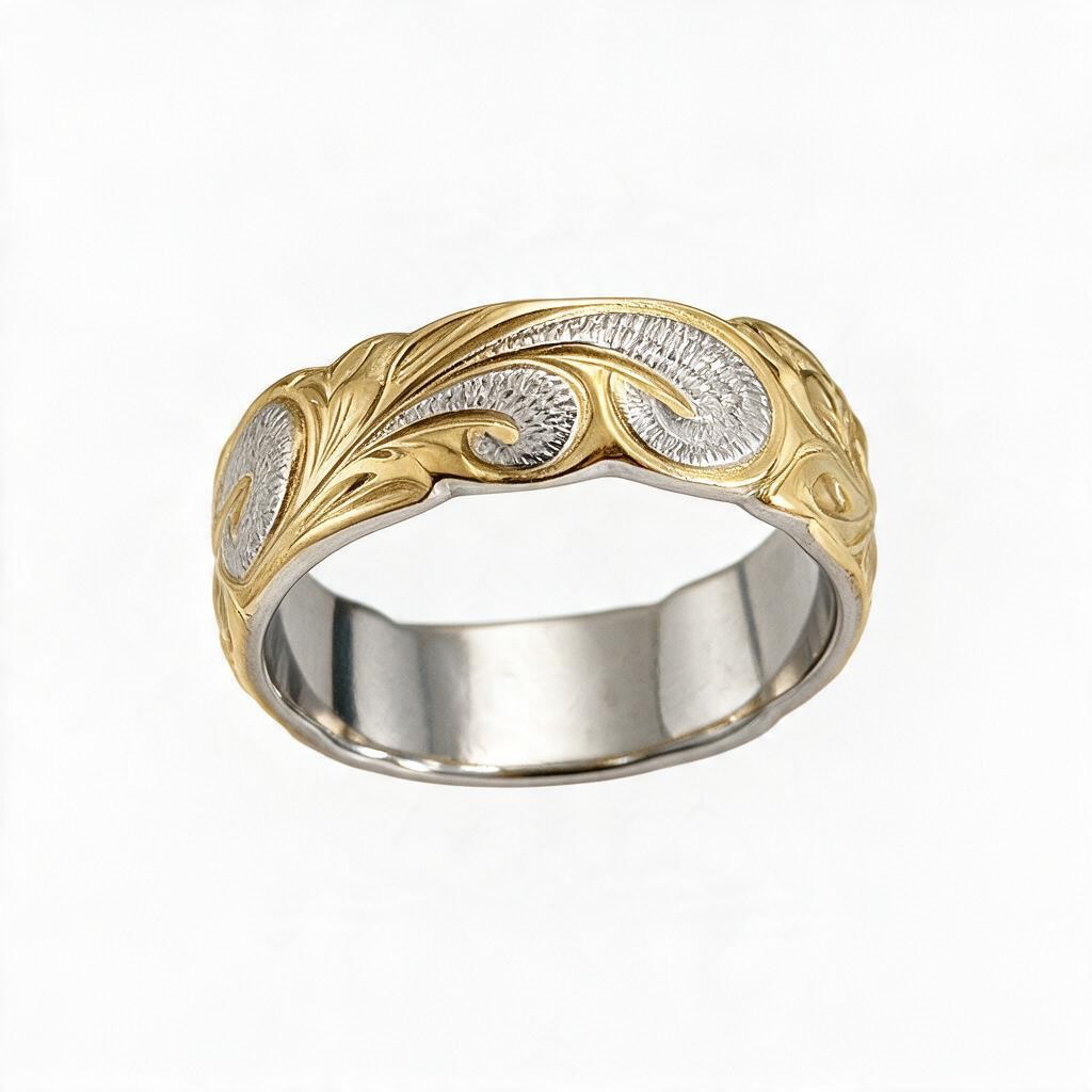 The Golden Scroll Ring