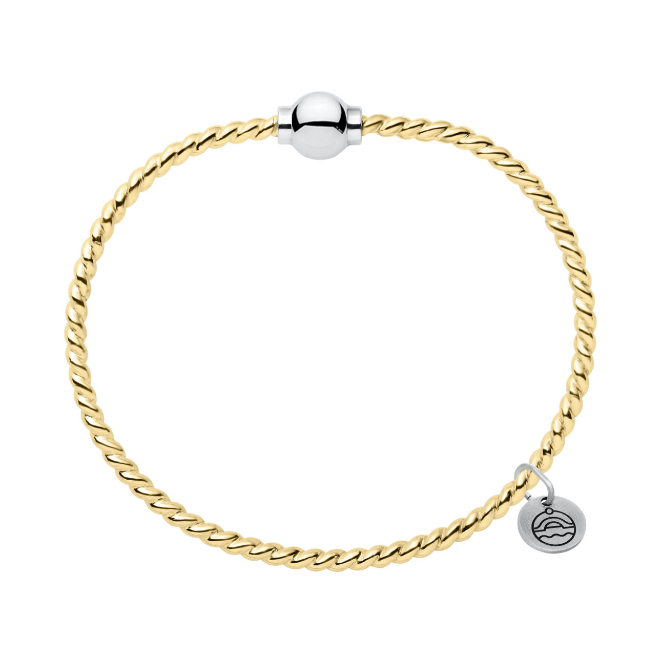 Authentic Le Stage Cape Cod 14K Gold Filled Rope Band Bracelet