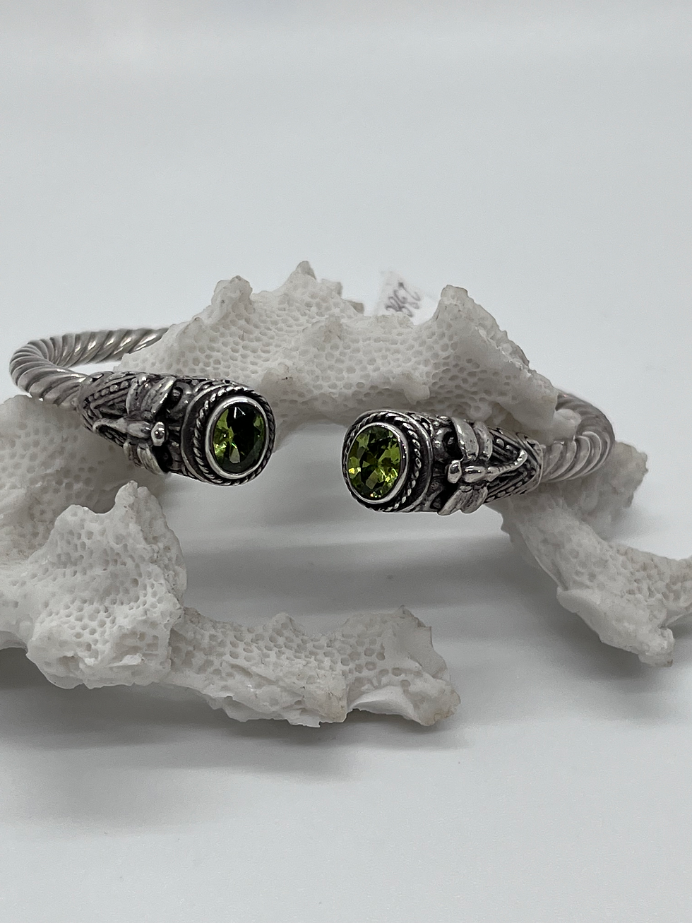 Twist of Elegance Peridot Bracelet