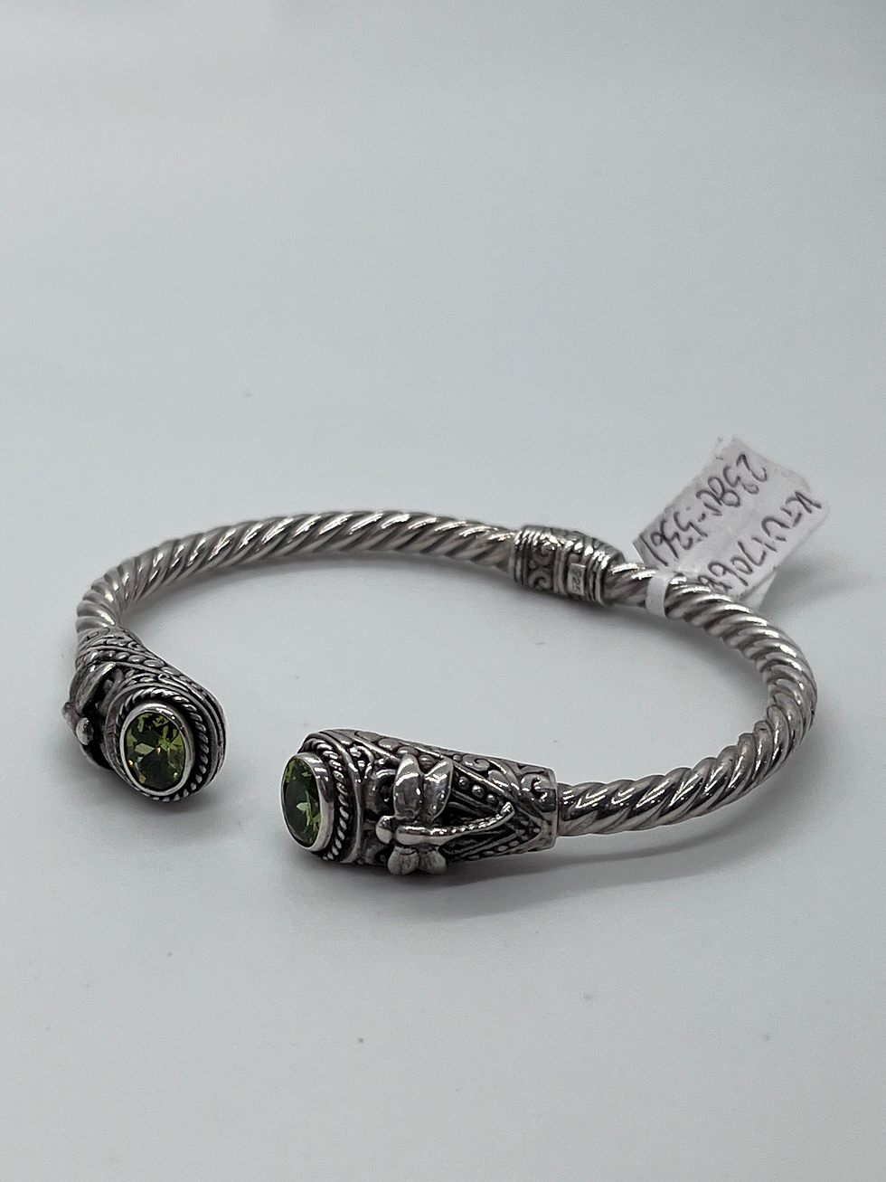 Thumbnail: Twist of Elegance Peridot Bracelet