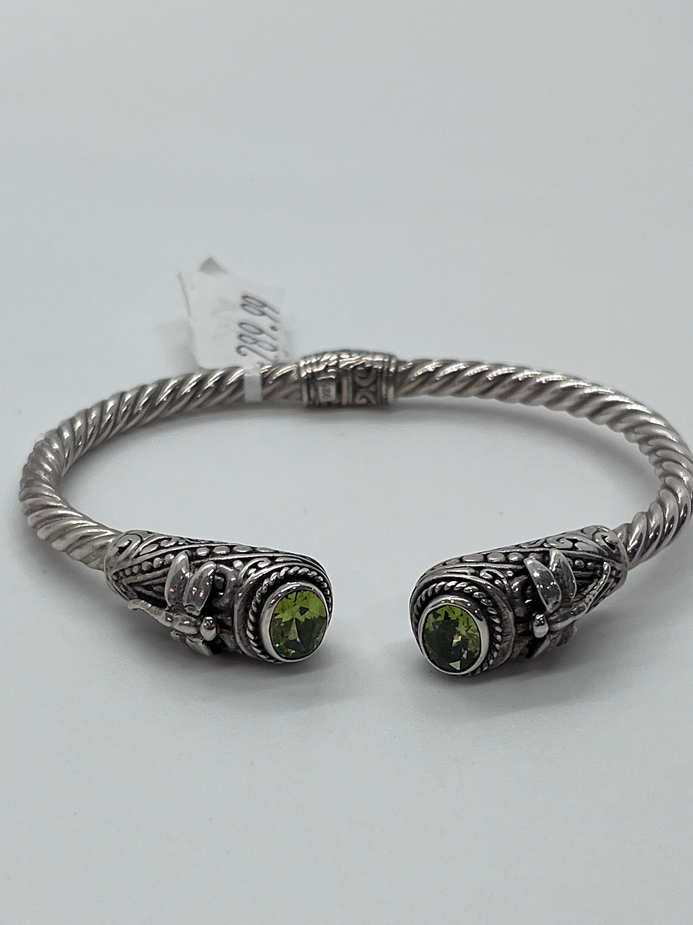 Thumbnail: Twist of Elegance Peridot Bracelet