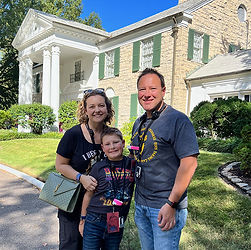 Kevin, Brandy & Caleb at Graceland