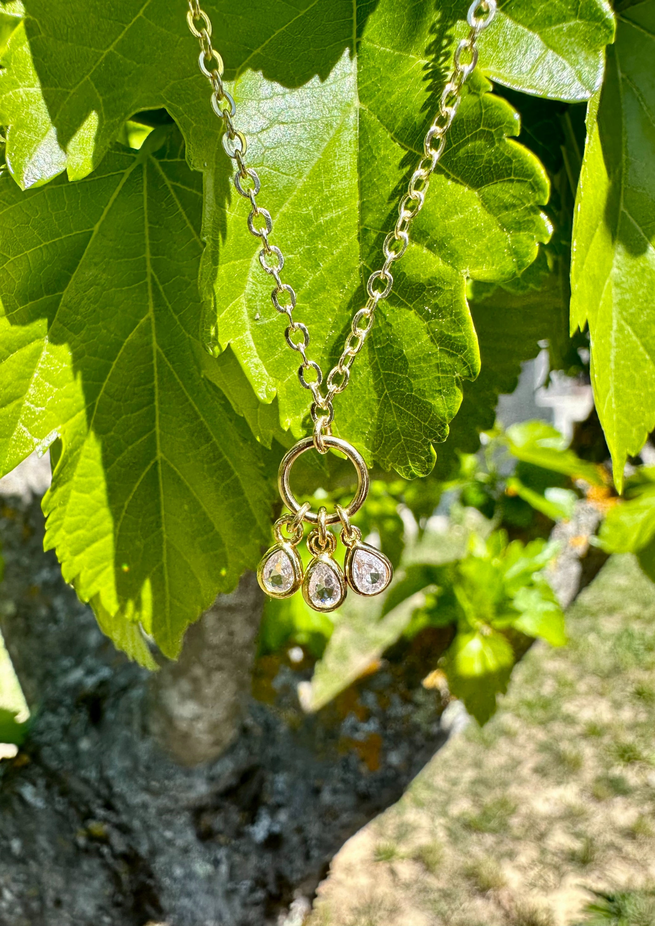 collier fait main, fabriqué en france, bijou createur, plaqué or