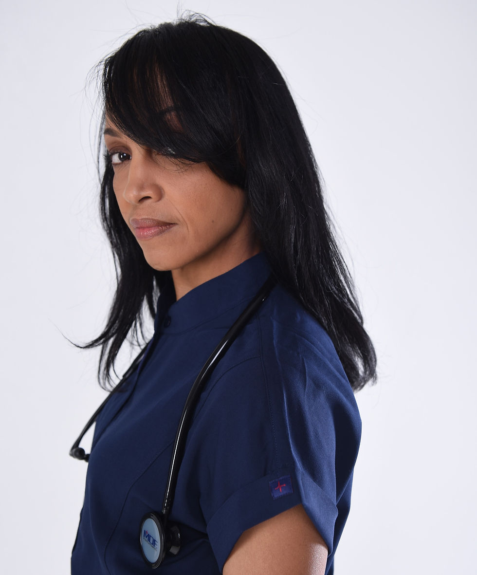 Thumbnail: The Frantzie Navy button up top