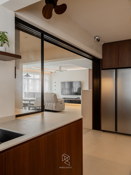 Modern Soft Japandi interior design, Tampines HDB renovation, 5-room resale HDB interior design, pet-friendly home Singapore,